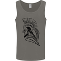 Spartan Helmet Training Bodybuilding MMA Mens Vest Tank Top Charcoal