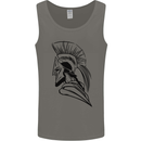 Spartan Helmet Training Bodybuilding MMA Mens Vest Tank Top Charcoal