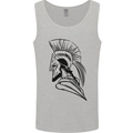 Spartan Helmet Training Bodybuilding MMA Mens Vest Tank Top Sports Grey