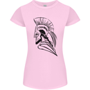 Spartan Helmet Training Bodybuilding MMA Womens Petite Cut T-Shirt Light Pink