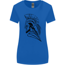 Spartan Helmet Training Bodybuilding MMA Womens Wider Cut T-Shirt Royal Blue
