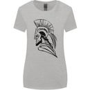 Spartan Helmet Training Bodybuilding MMA Womens Wider Cut T-Shirt Sports Grey