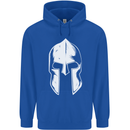 Spartan Helmet Weight Training Fitness Gym Mens 80% Cotton Hoodie Royal Blue