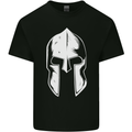 Spartan Helmet Weight Training Fitness Gym Mens Cotton T-Shirt Tee Top Black