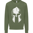 Spartan Helmet Weight Training Fitness Gym Mens Sweatshirt Jumper xx