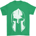 Spartan Helmet Weight Training Fitness Gym Mens T-Shirt Cotton Gildan Irish Green
