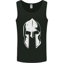 Spartan Helmet Weight Training Fitness Gym Mens Vest Tank Top Black