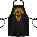 Spartan Skull Helmet Gym MMA Martial Arts Cotton Apron 100% Organic Black