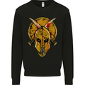 Spartan Skull Helmet Gym MMA Martial Arts Kids Sweatshirt Jumper Black