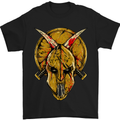Spartan Skull Helmet Gym MMA Martial Arts Mens T-Shirt Cotton Gildan Black