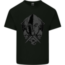Spartan Skull Roman Helmet Gym MMA Kids T-Shirt Childrens Black