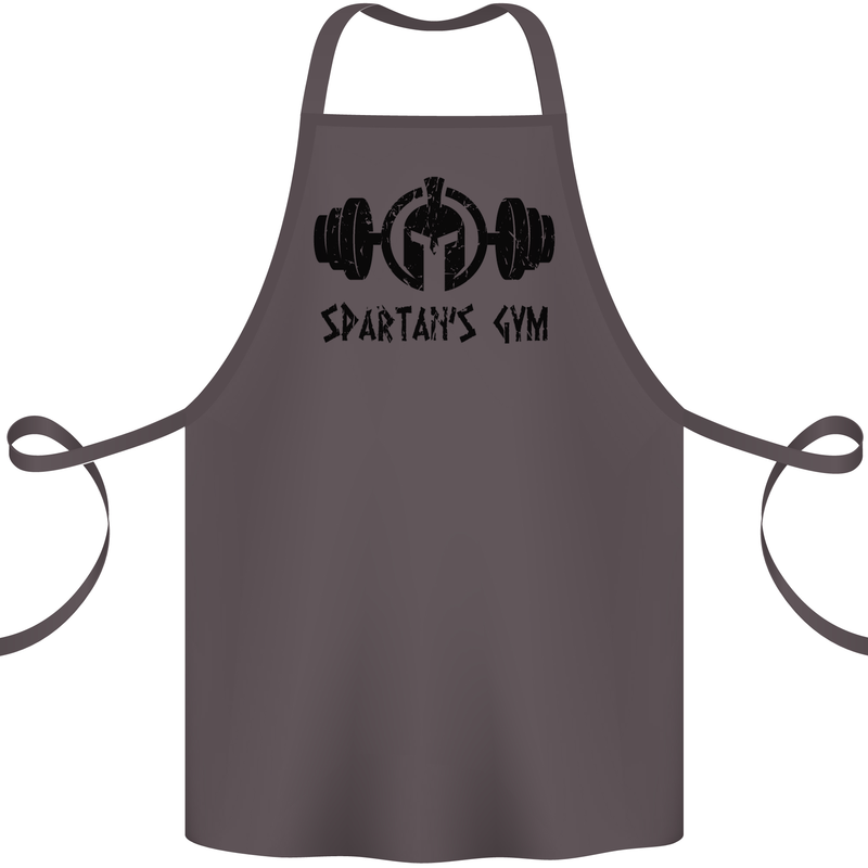 Spartans Gym Cotton Apron 100% Organic Dark Grey