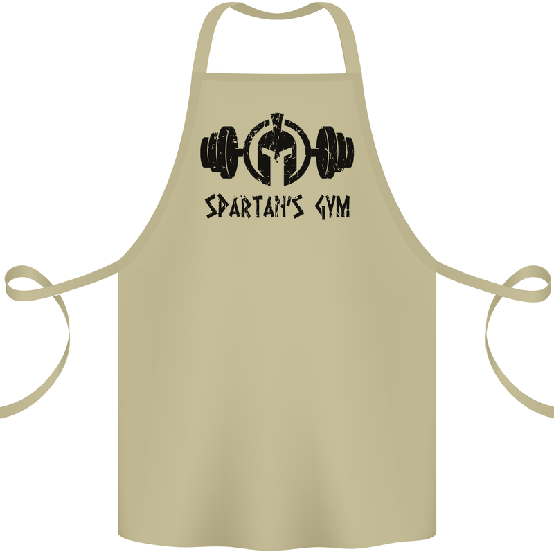 Spartans Gym Cotton Apron 100% Organic Khaki
