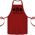 Spartans Gym Cotton Apron 100% Organic Maroon
