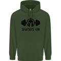 Spartans Gym Mens 80% Cotton Hoodie Forest Green