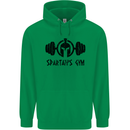 Spartans Gym Mens 80% Cotton Hoodie Irish Green