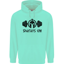 Spartans Gym Mens 80% Cotton Hoodie Peppermint