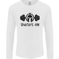 Spartans Gym Mens Long Sleeve T-Shirt White