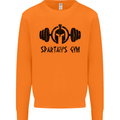 Spartans Gym Mens Sweatshirt Jumper Orange