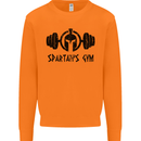 Spartans Gym Mens Sweatshirt Jumper Orange