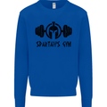 Spartans Gym Mens Sweatshirt Jumper Royal Blue