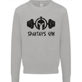 Spartans Gym Mens Sweatshirt Jumper Sports Grey