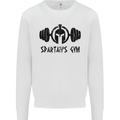 Spartans Gym Mens Sweatshirt Jumper White