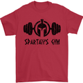 Spartans Gym Mens T-Shirt Cotton Gildan Red