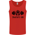 Spartans Gym Mens Vest Tank Top Red