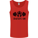 Spartans Gym Mens Vest Tank Top Red