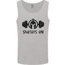 Spartans Gym Mens Vest Tank Top Sports Grey