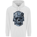Speaker Skull Music Hi-Fi Childrens Kids Hoodie White
