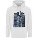 Speaker Stack Music HI-FI Childrens Kids Hoodie White