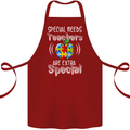 Special Needs Teachers Autism Autistic ASD Cotton Apron 100% Organic Maroon