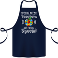Special Needs Teachers Autism Autistic ASD Cotton Apron 100% Organic Navy Blue