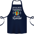 Special Needs Teachers Autism Autistic ASD Cotton Apron 100% Organic Navy Blue
