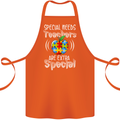 Special Needs Teachers Autism Autistic ASD Cotton Apron 100% Organic Orange