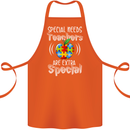 Special Needs Teachers Autism Autistic ASD Cotton Apron 100% Organic Orange