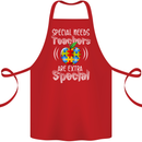 Special Needs Teachers Autism Autistic ASD Cotton Apron 100% Organic Red