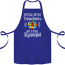 Special Needs Teachers Autism Autistic ASD Cotton Apron 100% Organic Royal Blue