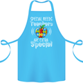 Special Needs Teachers Autism Autistic ASD Cotton Apron 100% Organic Turquoise