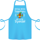 Special Needs Teachers Autism Autistic ASD Cotton Apron 100% Organic Turquoise