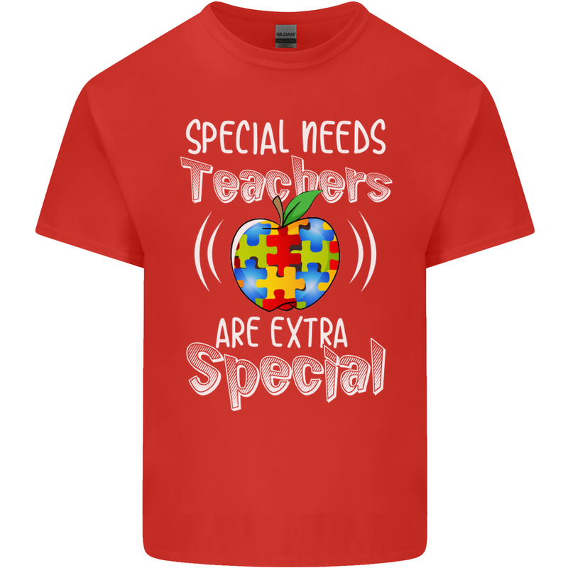Special Needs Teachers Autism Autistic ASD Kids T-Shirt Childrens Red