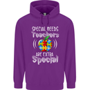 Special Needs Teachers Autism Autistic ASD Mens 80% Cotton Hoodie Purple