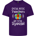 Special Needs Teachers Autism Autistic ASD Mens Cotton T-Shirt Tee Top Purple