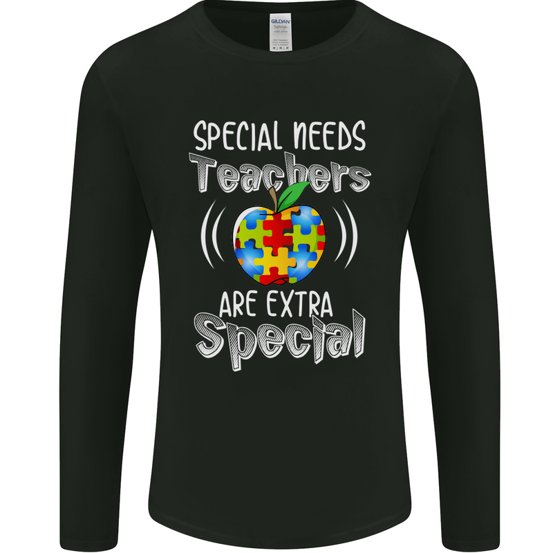 Special Needs Teachers Autism Autistic ASD Mens Long Sleeve T-Shirt Black