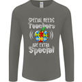 Special Needs Teachers Autism Autistic ASD Mens Long Sleeve T-Shirt Charcoal