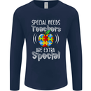 Special Needs Teachers Autism Autistic ASD Mens Long Sleeve T-Shirt Navy Blue