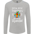 Special Needs Teachers Autism Autistic ASD Mens Long Sleeve T-Shirt Sports Grey