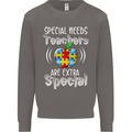 Special Needs Teachers Autism Autistic ASD Mens Sweatshirt Jumper Charcoal